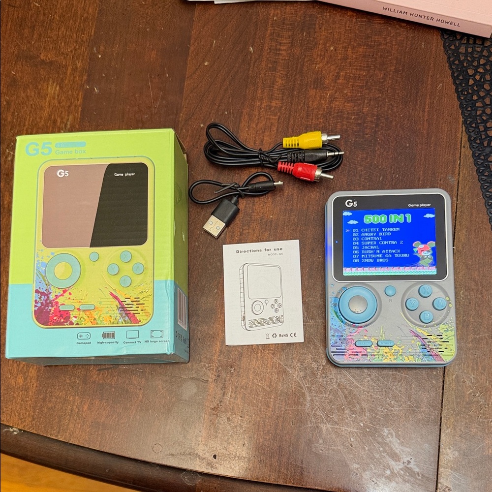 Handheld Game Console - Blue and Yellow